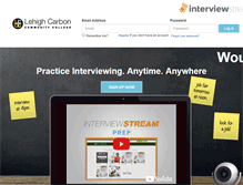 Tablet Screenshot of lccc.interviewstream.com