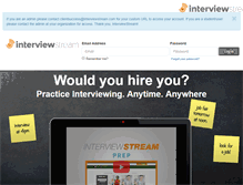 Tablet Screenshot of mdc.interviewstream.com