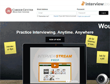 Tablet Screenshot of isu.interviewstream.com