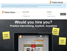 Tablet Screenshot of practice.interviewstream.com