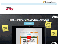 Tablet Screenshot of michiganworks.interviewstream.com