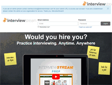 Tablet Screenshot of campus.interviewstream.com