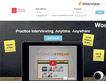 Tablet Screenshot of lse.interviewstream.com