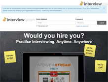 Tablet Screenshot of businessinterface.interviewstream.com
