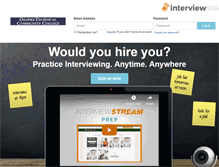 Tablet Screenshot of otc.interviewstream.com