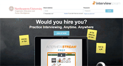 Desktop Screenshot of neu.interviewstream.com