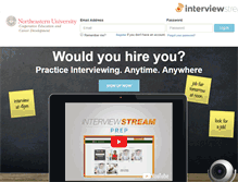 Tablet Screenshot of neu.interviewstream.com